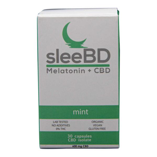 SleeBD Mint CBD Sleep Aide Capsules - 600 MG