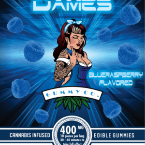 Dames Gummy Co - 400 MG - Blue Raspberry - Edible Delivery Barrie